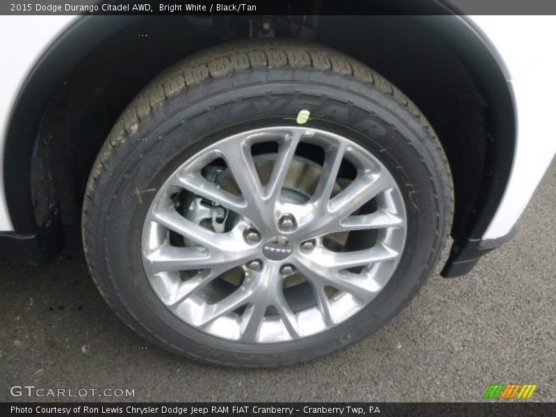 Bright White / Black/Tan 2015 Dodge Durango Citadel AWD