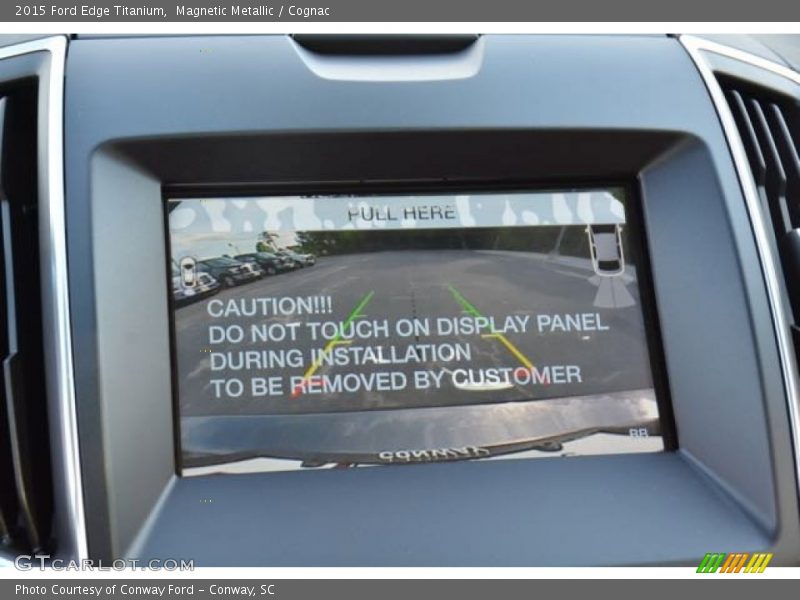 Magnetic Metallic / Cognac 2015 Ford Edge Titanium