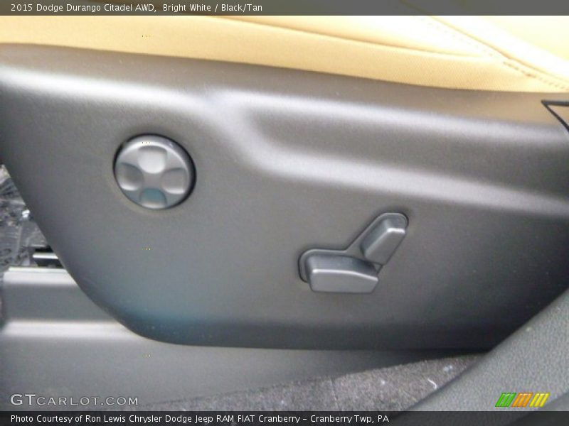 Bright White / Black/Tan 2015 Dodge Durango Citadel AWD