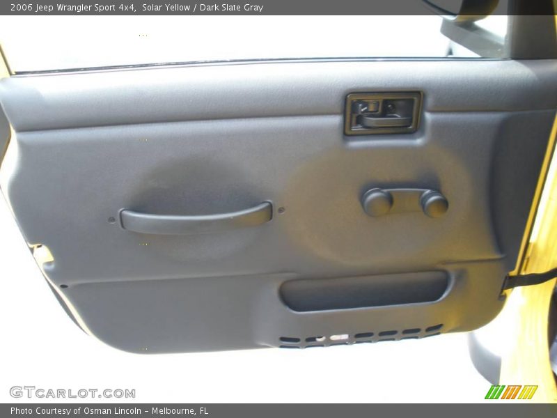 Solar Yellow / Dark Slate Gray 2006 Jeep Wrangler Sport 4x4