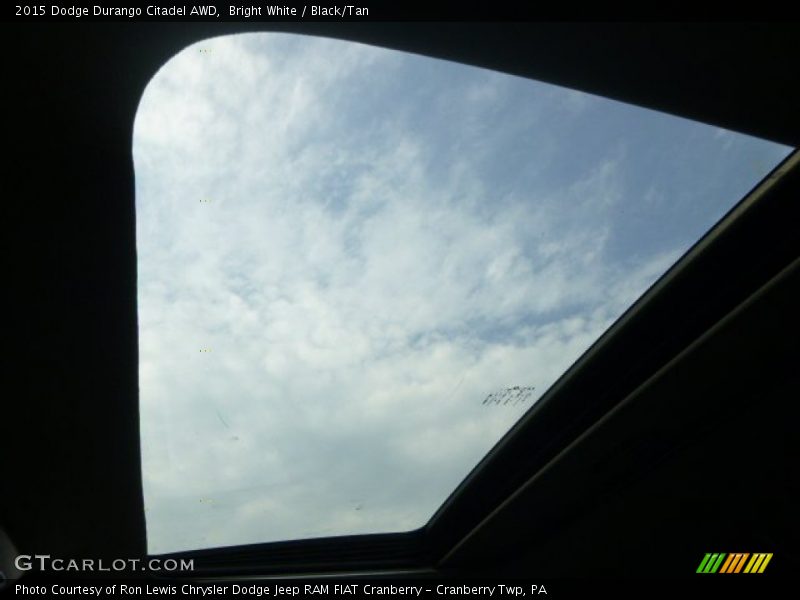 Bright White / Black/Tan 2015 Dodge Durango Citadel AWD