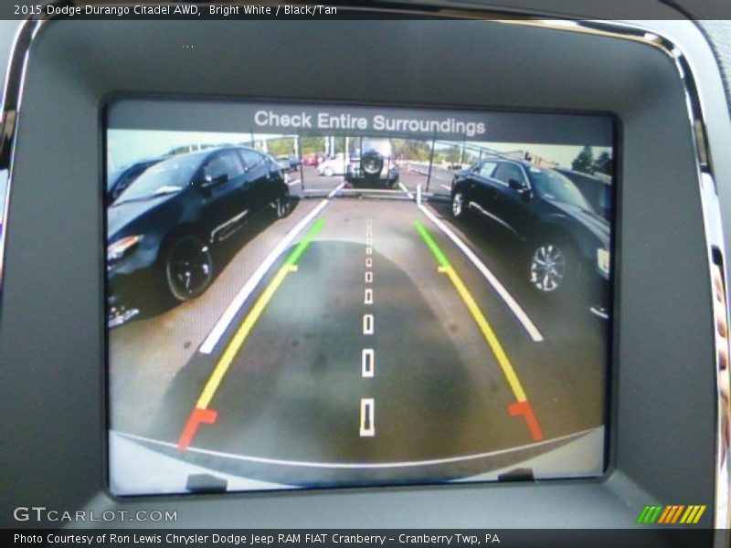 Bright White / Black/Tan 2015 Dodge Durango Citadel AWD