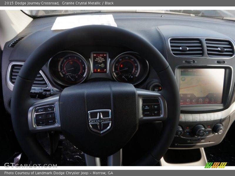 Granite Crystal Metallic / Black 2015 Dodge Journey Crossroad