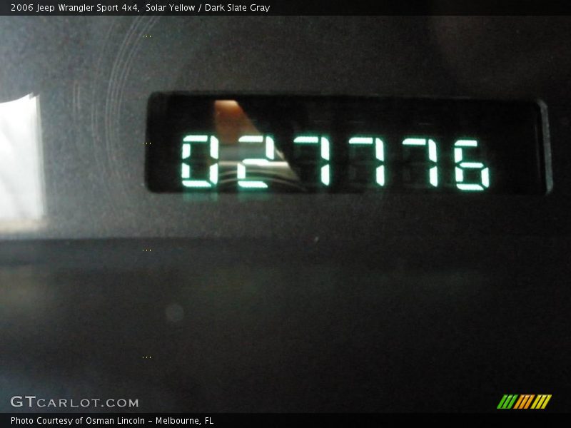 Solar Yellow / Dark Slate Gray 2006 Jeep Wrangler Sport 4x4