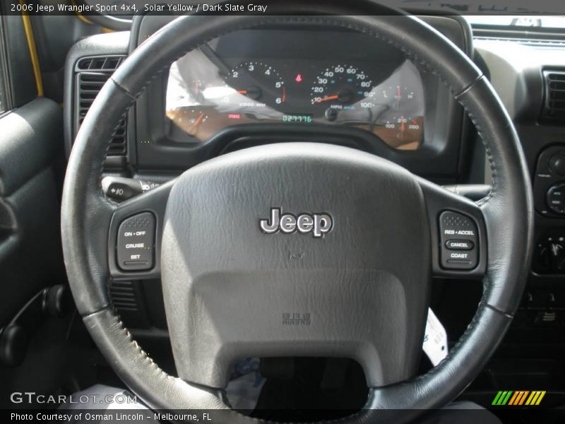 Solar Yellow / Dark Slate Gray 2006 Jeep Wrangler Sport 4x4