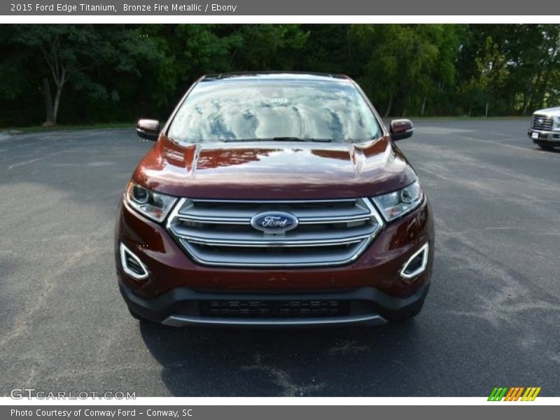 Bronze Fire Metallic / Ebony 2015 Ford Edge Titanium