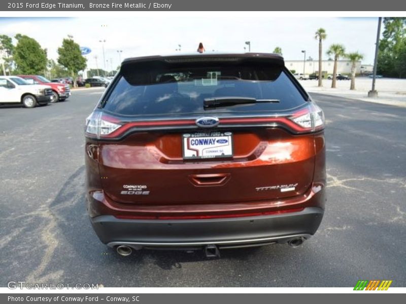 Bronze Fire Metallic / Ebony 2015 Ford Edge Titanium