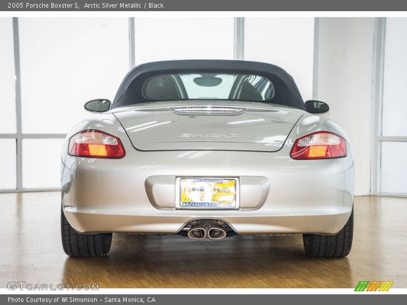 Arctic Silver Metallic / Black 2005 Porsche Boxster S