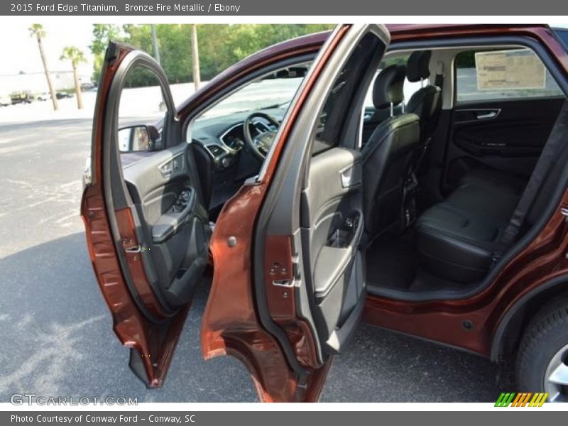 Bronze Fire Metallic / Ebony 2015 Ford Edge Titanium