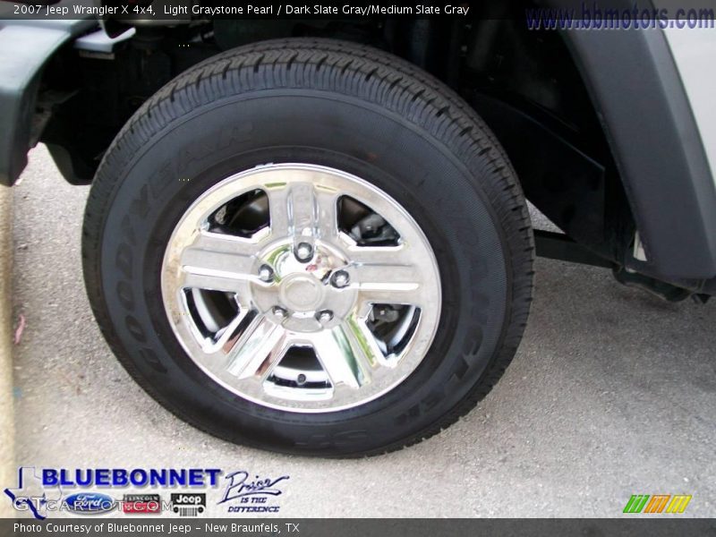 Light Graystone Pearl / Dark Slate Gray/Medium Slate Gray 2007 Jeep Wrangler X 4x4