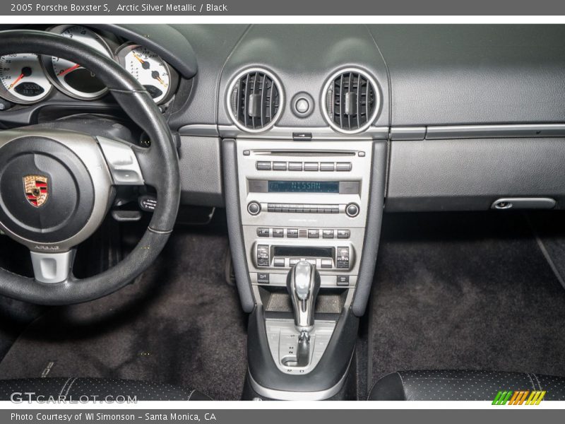 Arctic Silver Metallic / Black 2005 Porsche Boxster S
