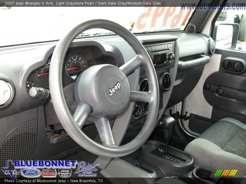 Light Graystone Pearl / Dark Slate Gray/Medium Slate Gray 2007 Jeep Wrangler X 4x4
