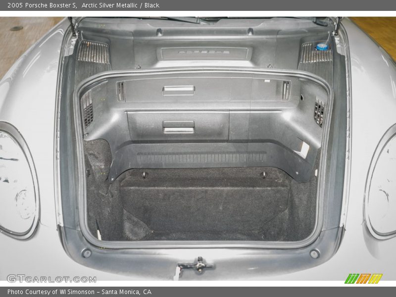 Arctic Silver Metallic / Black 2005 Porsche Boxster S