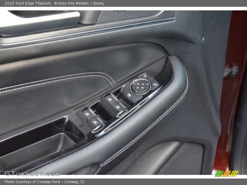 Bronze Fire Metallic / Ebony 2015 Ford Edge Titanium