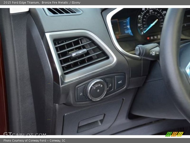 Bronze Fire Metallic / Ebony 2015 Ford Edge Titanium