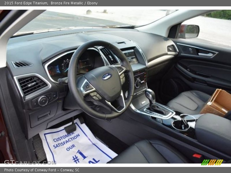 Bronze Fire Metallic / Ebony 2015 Ford Edge Titanium