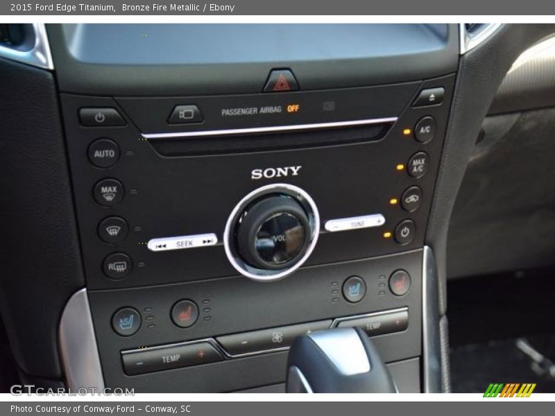 Bronze Fire Metallic / Ebony 2015 Ford Edge Titanium