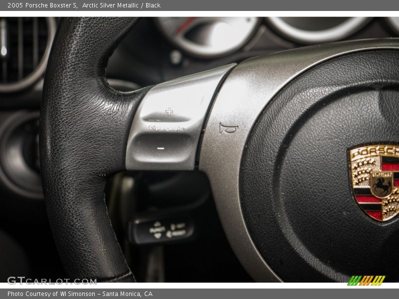 Arctic Silver Metallic / Black 2005 Porsche Boxster S