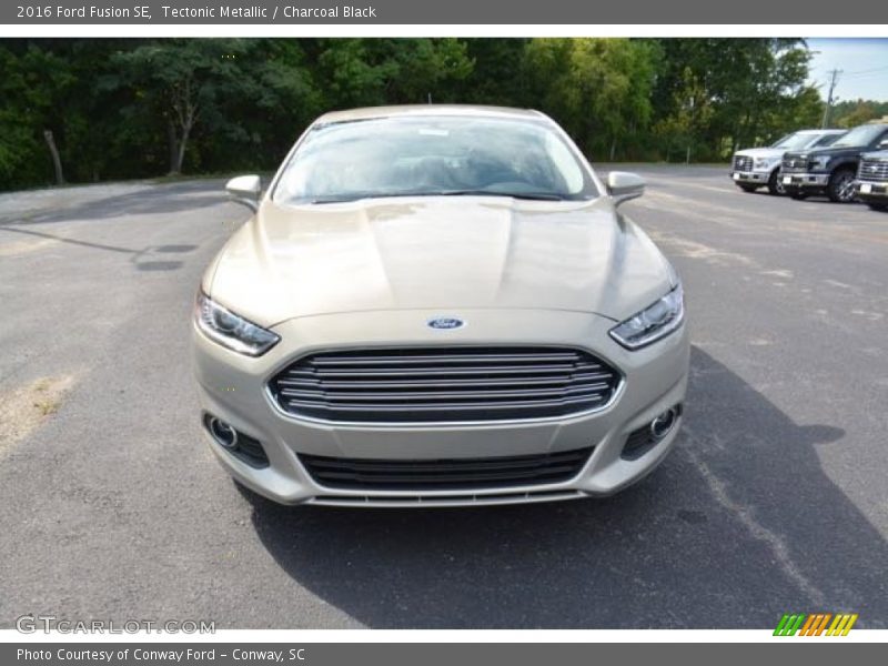 Tectonic Metallic / Charcoal Black 2016 Ford Fusion SE