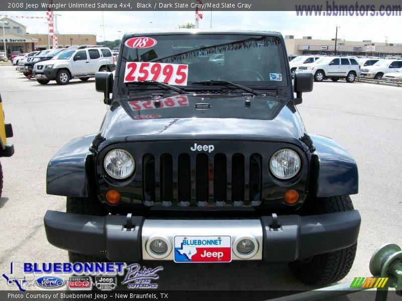 Black / Dark Slate Gray/Med Slate Gray 2008 Jeep Wrangler Unlimited Sahara 4x4