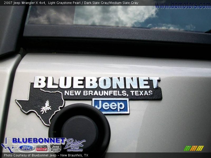 Light Graystone Pearl / Dark Slate Gray/Medium Slate Gray 2007 Jeep Wrangler X 4x4