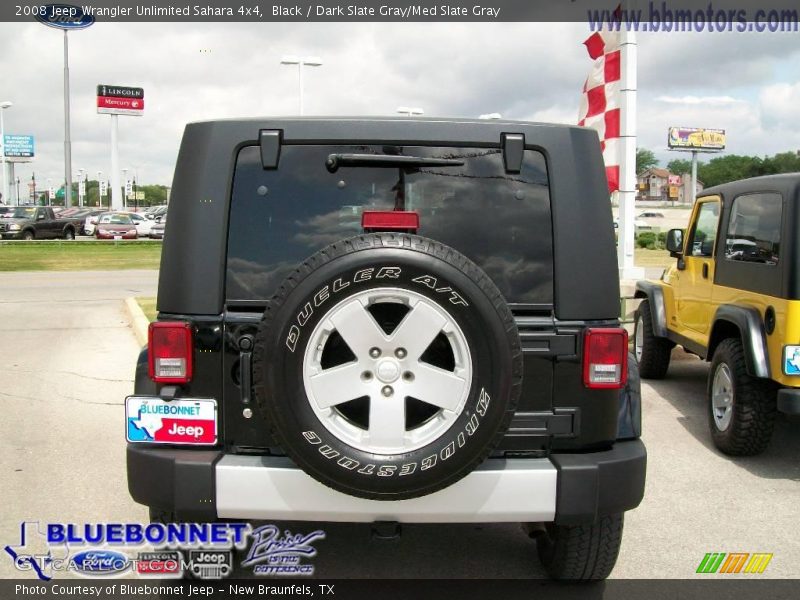 Black / Dark Slate Gray/Med Slate Gray 2008 Jeep Wrangler Unlimited Sahara 4x4