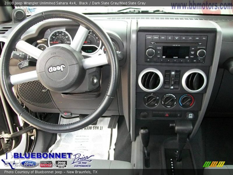 Black / Dark Slate Gray/Med Slate Gray 2008 Jeep Wrangler Unlimited Sahara 4x4