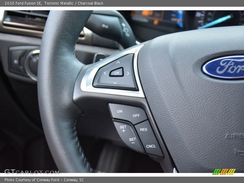Tectonic Metallic / Charcoal Black 2016 Ford Fusion SE