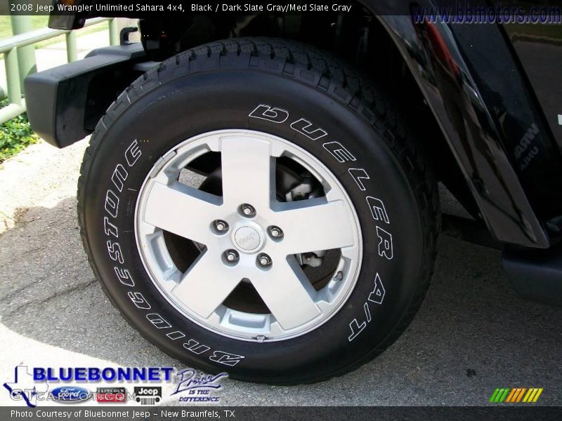 Black / Dark Slate Gray/Med Slate Gray 2008 Jeep Wrangler Unlimited Sahara 4x4