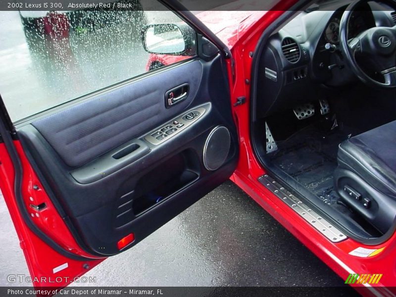 Absolutely Red / Black 2002 Lexus IS 300