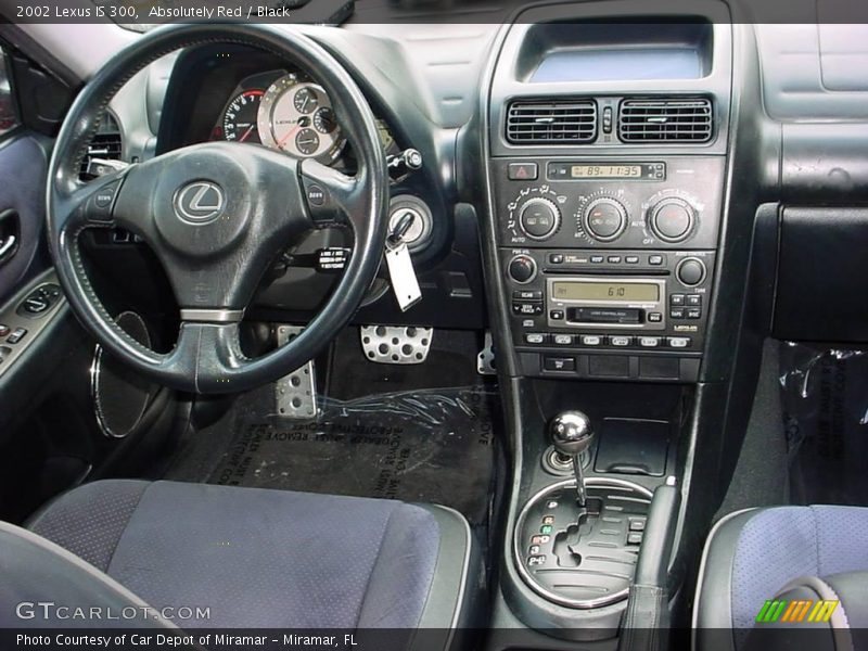 Absolutely Red / Black 2002 Lexus IS 300