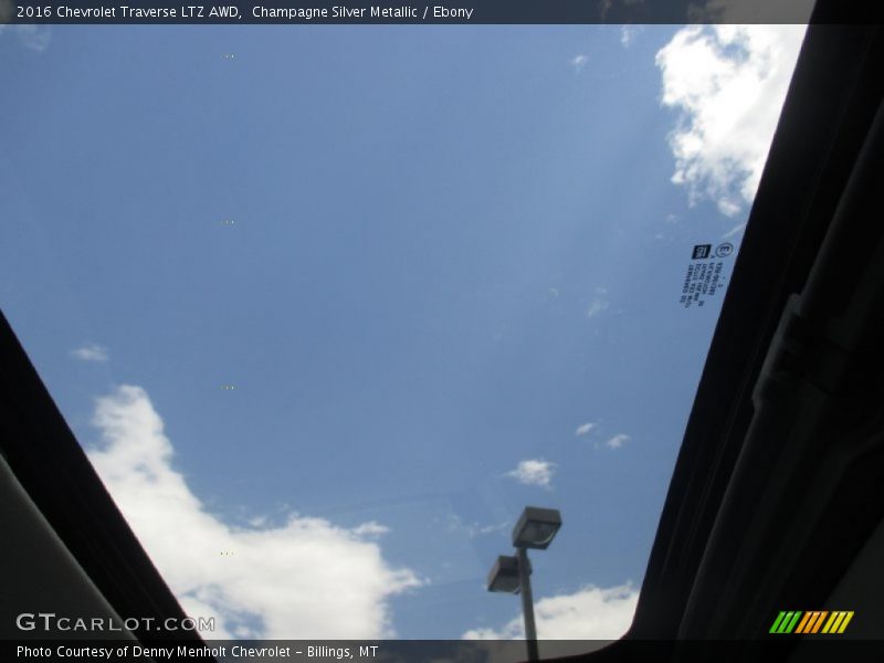 Champagne Silver Metallic / Ebony 2016 Chevrolet Traverse LTZ AWD