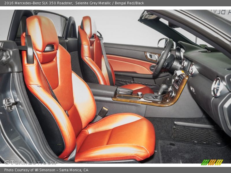  2016 SLK 350 Roadster Bengal Red/Black Interior