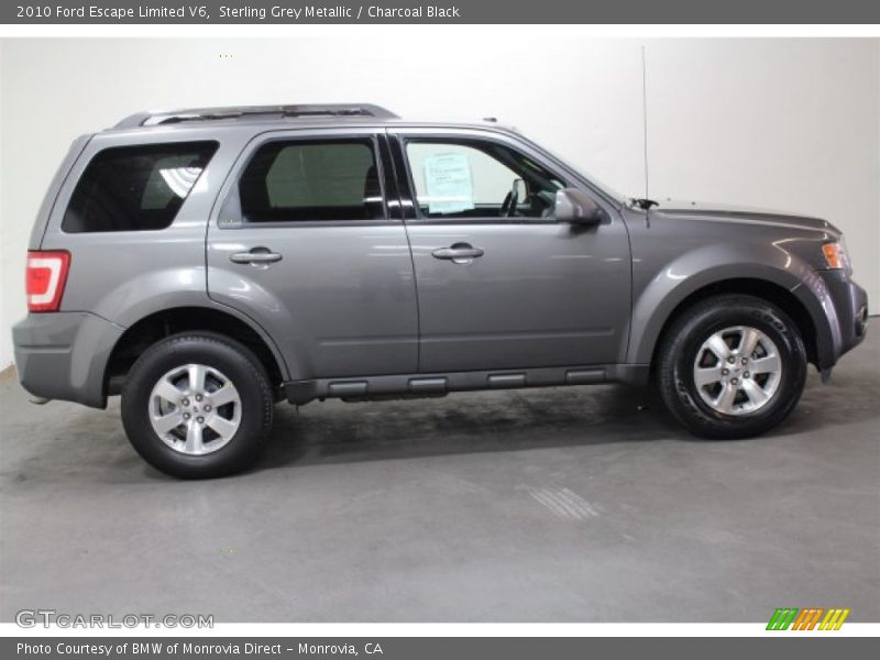 Sterling Grey Metallic / Charcoal Black 2010 Ford Escape Limited V6