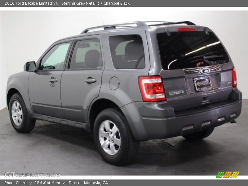 Sterling Grey Metallic / Charcoal Black 2010 Ford Escape Limited V6