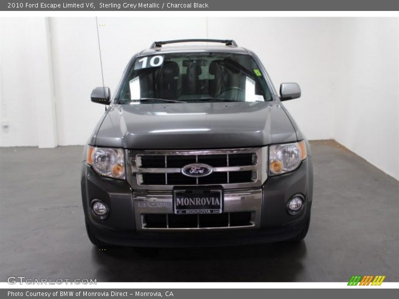 Sterling Grey Metallic / Charcoal Black 2010 Ford Escape Limited V6