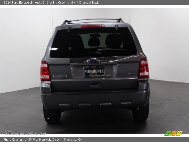 Sterling Grey Metallic / Charcoal Black 2010 Ford Escape Limited V6