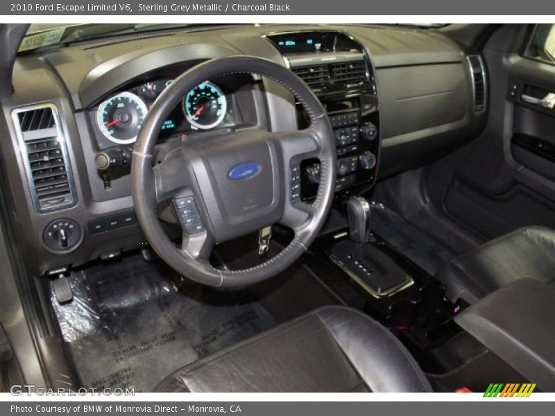 Sterling Grey Metallic / Charcoal Black 2010 Ford Escape Limited V6