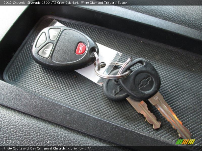 White Diamond Tricoat / Ebony 2012 Chevrolet Silverado 1500 LTZ Crew Cab 4x4