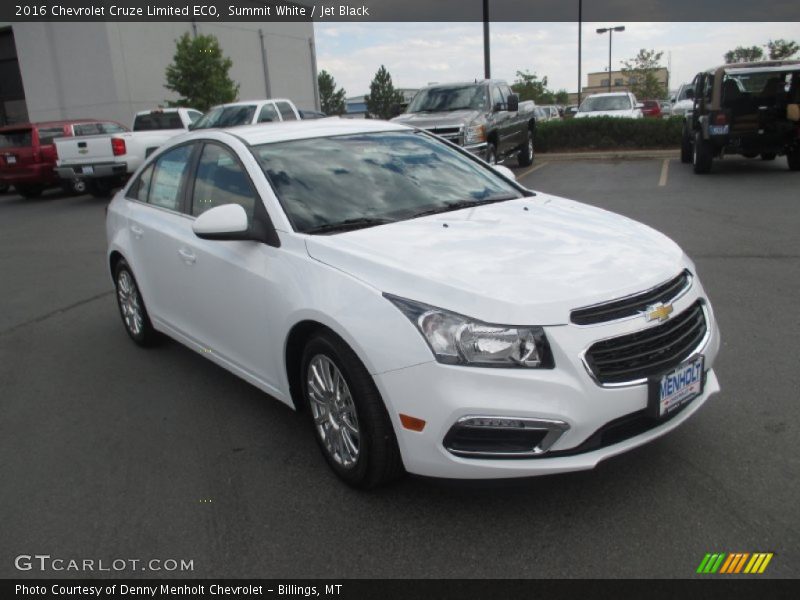 Summit White / Jet Black 2016 Chevrolet Cruze Limited ECO