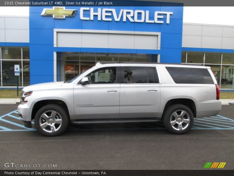Silver Ice Metallic / Jet Black 2015 Chevrolet Suburban LT 4WD