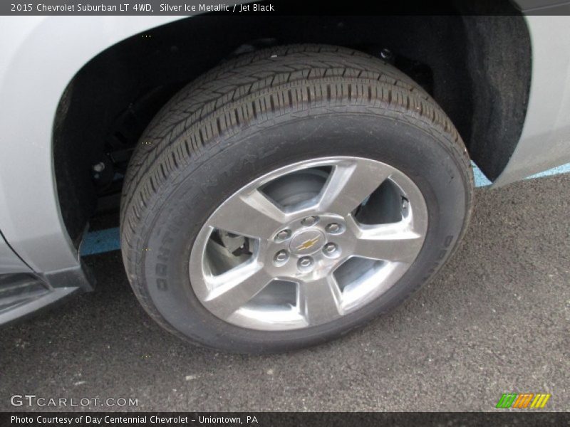 Silver Ice Metallic / Jet Black 2015 Chevrolet Suburban LT 4WD