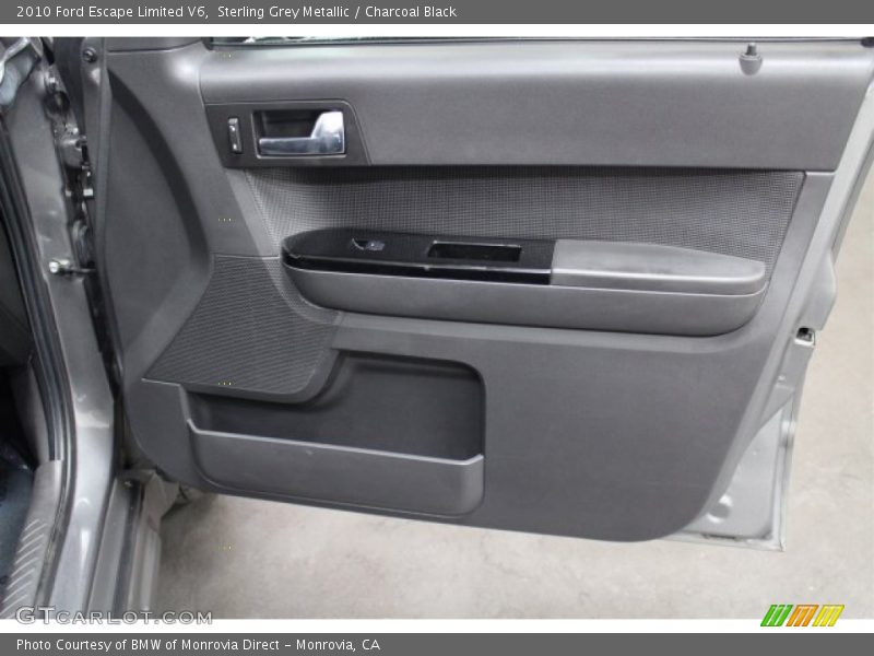 Sterling Grey Metallic / Charcoal Black 2010 Ford Escape Limited V6