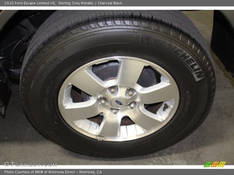 Sterling Grey Metallic / Charcoal Black 2010 Ford Escape Limited V6