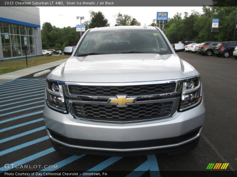 Silver Ice Metallic / Jet Black 2015 Chevrolet Suburban LT 4WD