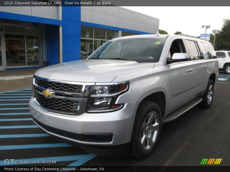 Silver Ice Metallic / Jet Black 2015 Chevrolet Suburban LT 4WD