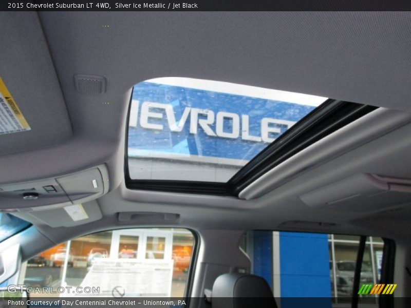 Silver Ice Metallic / Jet Black 2015 Chevrolet Suburban LT 4WD