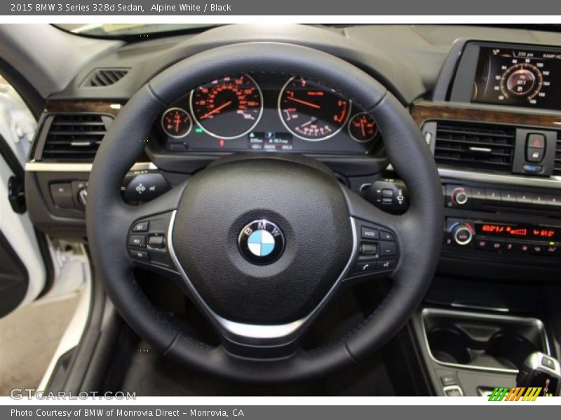 Alpine White / Black 2015 BMW 3 Series 328d Sedan