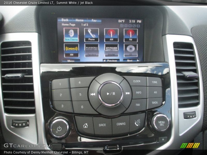 Summit White / Jet Black 2016 Chevrolet Cruze Limited LT
