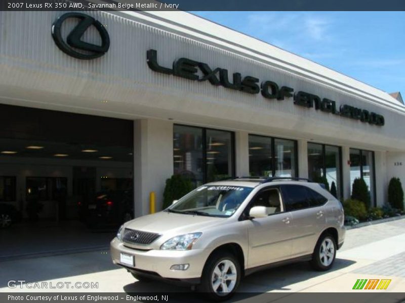 Savannah Beige Metallic / Ivory 2007 Lexus RX 350 AWD